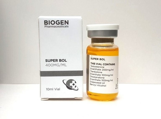 Superbol 400 Biogen Pharmaceuticals Fläschchenetiketten und -boxen