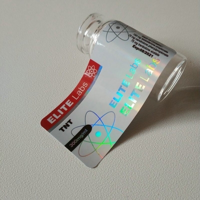 Etiketten für 10-ml-Apothekenglasfläschchen mit goldgeprägtem Logo für Injektionsöl