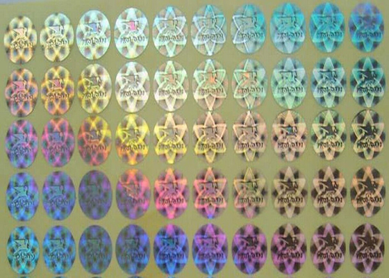 Regenbogen-Farbsicherheits-Hologramm-Aufkleber, kundenspezifische Vinylabziehbild-Aufkleber