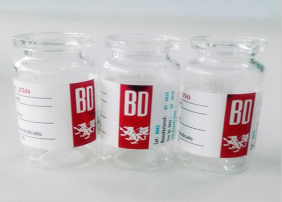Fläschchen für pharmazeutische Glasfläschchen beschriftet glattes, umweltfreundliches Material