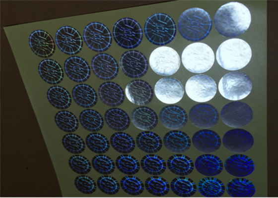 Stempelschneiden Sie ringsum Sicherheits-Hologramm-Aufkleber Pantone-Farbverschiedene Entwürfe