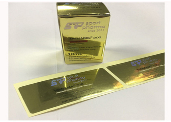 Goldfarbpapier-selbstklebende Aufkleber-schöner Entwurf mit CMYK-Drucken