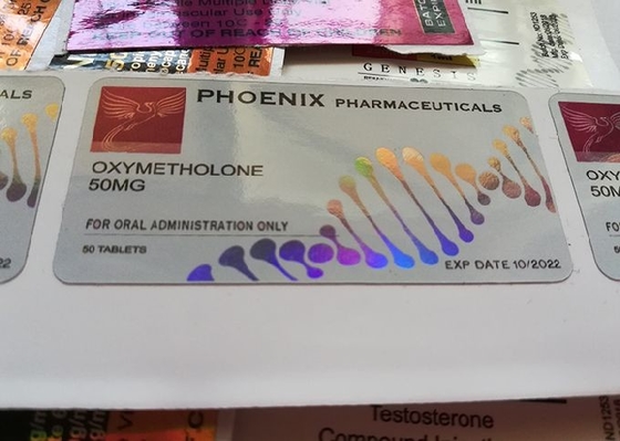 Einspritzungs-kundenspezifische Phiolen-Aufkleber Phoenix Pharmacetical mit Laser-Hologramm Materail