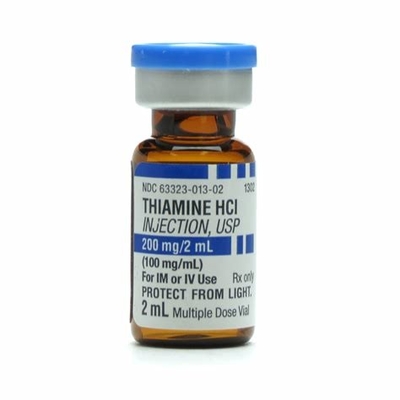 Thiamin-Glasphiolen-Aufkleber der Sondergröße-2ml mit blauen Kappen und Stoppern