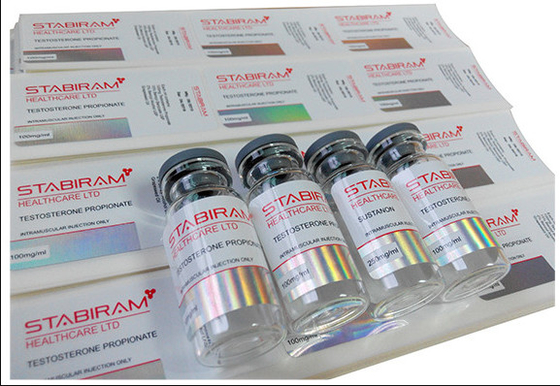Pharma Lab Hologramm-Laser-10-ml-Fläschchenetikettenaufkleber mit glänzender Oberfläche