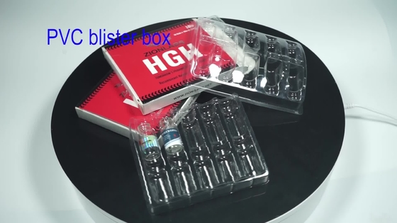 Durchsichtige Kunststoff-Blisterverpackungen mit glänzender Oberfläche für 10-ml-Fläschchen x 4 Stück