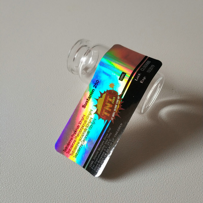Wasserdichte Laser-PET-10-ml-Hologramm-Fläschchenetiketten