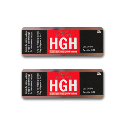 HG Hormon Hologramm 10 ml Fläschchen Etiketten für Glasfläschchen