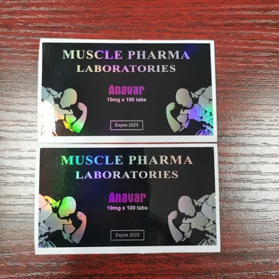 Pharmazeutisches 10-ml-30-mg-Fläschchen mit Hologramm-Etikettenaufkleber