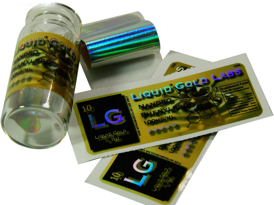Liquid Gold Lab Laser 10 ml Fläschchenetiketten für Fläschchen
