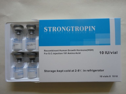 Strongtropin 10iu HG 2ml Fläschchenbox mit Packungsbeilage