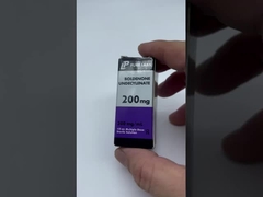 Glanzende Oberflächenveredelung Glas Schraubende Oberfläche Durchstechflaschen 2Etiketten Wasserdicht