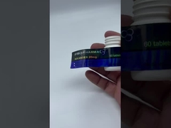 Glänzende Oberfläche Veredelung Mundart Medizin Flasche Etiketten Chemikalienbeständigkeit für Industrie