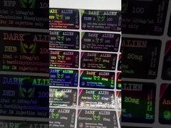 Mehrfarbiges Rezeptflaschenetikett Matte Lamination Goldfolie Papiermaterial