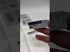 Starke Klebstoff-Vinyl 10ml-Flaschenetiketten für Testo E Brand Nano Labs mit Laser-Shinny-Effekt