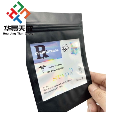 Polypropylen Dianabol orale 50 Tabletten USP Sterilisationsetiketten Pille orale Taschen Etikettdruck für Aluminium-Zip-Sperrtaschen