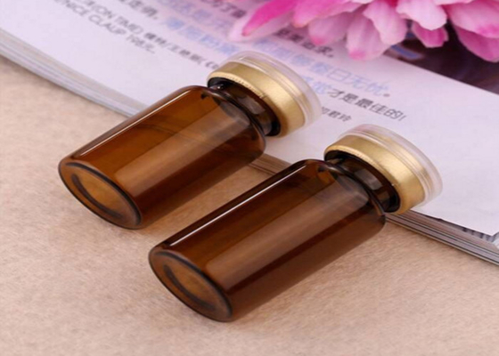 Durchsichtige braune 10 ml Glasflaschen mit Kappen und Verschlüssen für das Steroid-Injektionsöl