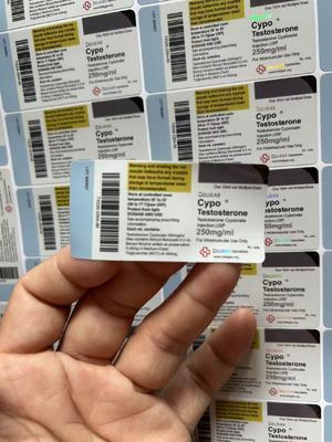 10 Ml Little Glass Vial Labels For Test  Cyp