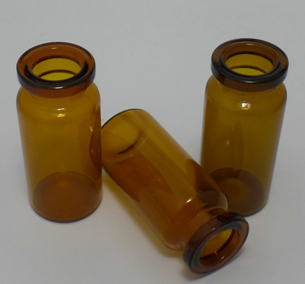 10 ml braune Durchstechflaschen mit Kappe und Stopfen