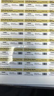 Waterproof Glossy Finish Custom Size Glass Vial Labels for Pharmaceutical Use