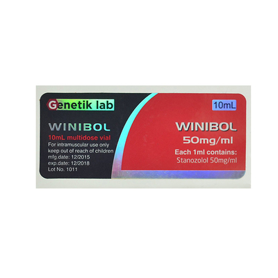Mundtablettenfläschchen-Aufkleber Genetik-Labor-Winibol 50mg