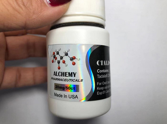 UV-Druck 50 mg Mundmedikamentenaufkleber für Flaschen