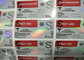 Wasserdichte pharmazeutische Produkte füllen Verpackenhologramm-Folie Vial Box mit Aufkleber ab