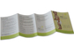 Doppelseitige Beipackzettel-Druckpapier-Broschüre, die für Pharma-Kasten sich faltet