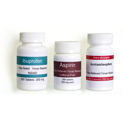 Medizin-Flaschen-Aufkleber kundengebundene Form des Wasser-beständige gestrichenen Papiers mit Farbe