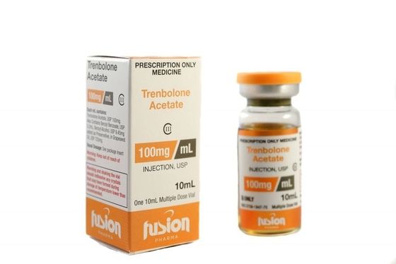 Fusion Pharma Holographisches 10 ml Durchstechflaschenetikett mit unterschiedlichen Produktnamen und Farben