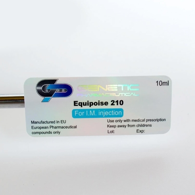 RX 10ml Fläschenaufkleber Silberfolie Metallisierung Aufkleber Druck mit kostenlosem Design-Service