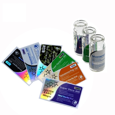 Festklebendes Etikett für 10 ml Durchstechflaschen PET-Laserfilm für Apotheken