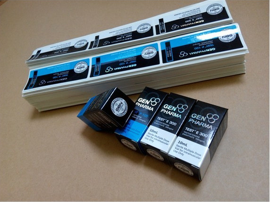 Wasserdichte 10 ml Fläschchenetiketten Gen Pharma Design für Glasflaschen