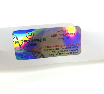 Cyp 250 mg Klebstoff-Kratz-Aufkleber Holographisches individuell gedrucktes Etikett 10 ml Durchstechflaschenetiketten