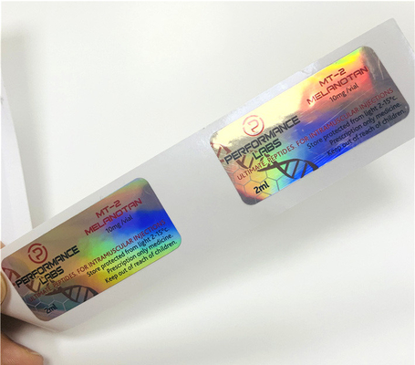 Cyp 250 mg Klebstoff-Kratz-Aufkleber Holographisches individuell gedrucktes Etikett 10 ml Durchstechflaschenetiketten