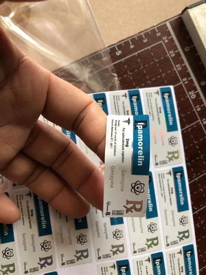 Klebe-Peptid-Flasche Semaglutid-Etiketten 2 ml Custom Printing Peptid-Etiketten