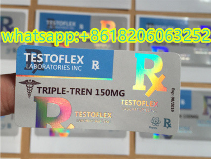 Test E Etiketten Anabole Steroide Flüssigkeit Injektion 10 ml Durchstechflasche Etiketten Quadratisch Scharfe Glanzveredelung