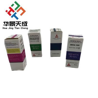 300 g Papierverpackung Pharmazeutische Glasflaschen Box Bodybuilding Druck 10 ml Etiketten Boxen