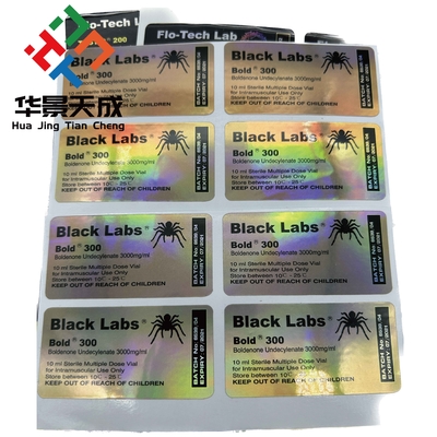 DECA 300 10 ml Durchstechflaschen Etiketten PET-Material für pharmazeutische Verwendung