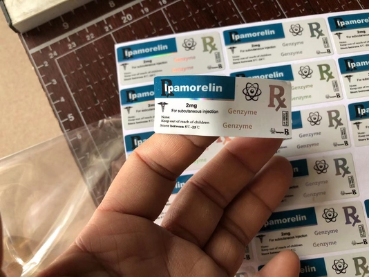 Festklebendes Vinyl 2ml-Peptidetikett für Tirzepatid anpassbar und langlebig