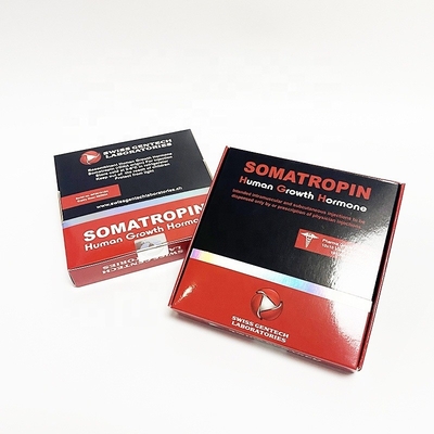 Quadratische Form PET Kunststoff 2ml Steril Injektions Peptid Flasche Etiketten Glanz Finish Öko-freundlich Für bpc
