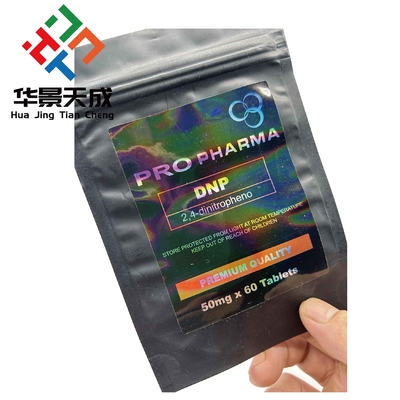 Polypropylen Dianabol orale 50 Tabletten USP Sterilisationsetiketten Pille orale Taschen Etikettdruck für Aluminium-Zip-Sperrtaschen