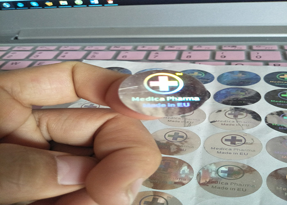 Hologramm-Etiketten mit Silbersigel für die 10 ml Fläschchen oder Kisten