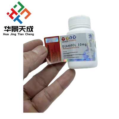 Methandrostendlon 10 mg 100 Tabletten Hologramm maßgeschneiderte Pillenflaschenetiketten