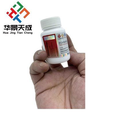 Methandrostendlon 10 mg 100 Tabletten Hologramm maßgeschneiderte Pillenflaschenetiketten