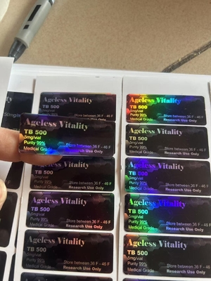 2 ml Semaglutid- und Tirzepatid-Flaschenetiketten zur Peptidlagerung in Papier/PET/PVC-Material