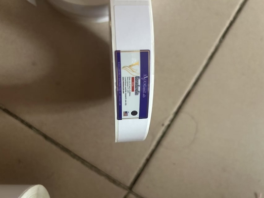 2 ml Durchstechflaschenetiketten für verschiedene Peptidprodukte mit rundem Golddruck
