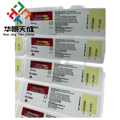 Anavar 5mg Pille Flaschenetikett Tabletten Mundetiketten Hologramm Material Druck Wasserdicht