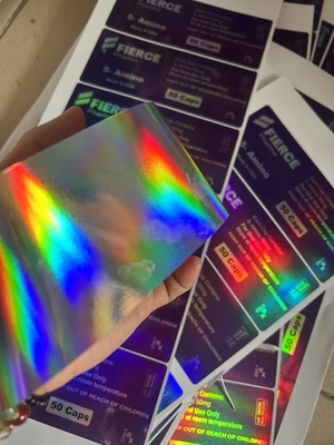 MK600 Oral 60 Tabletten Etiketten Hologramm Material U FÜR Aluminium Zip Lock Taschen