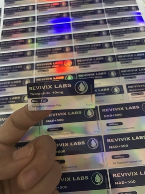 Tirzepatid 10mg Peptid-Vial-Etiketten für pharmazeutische Verpackungen